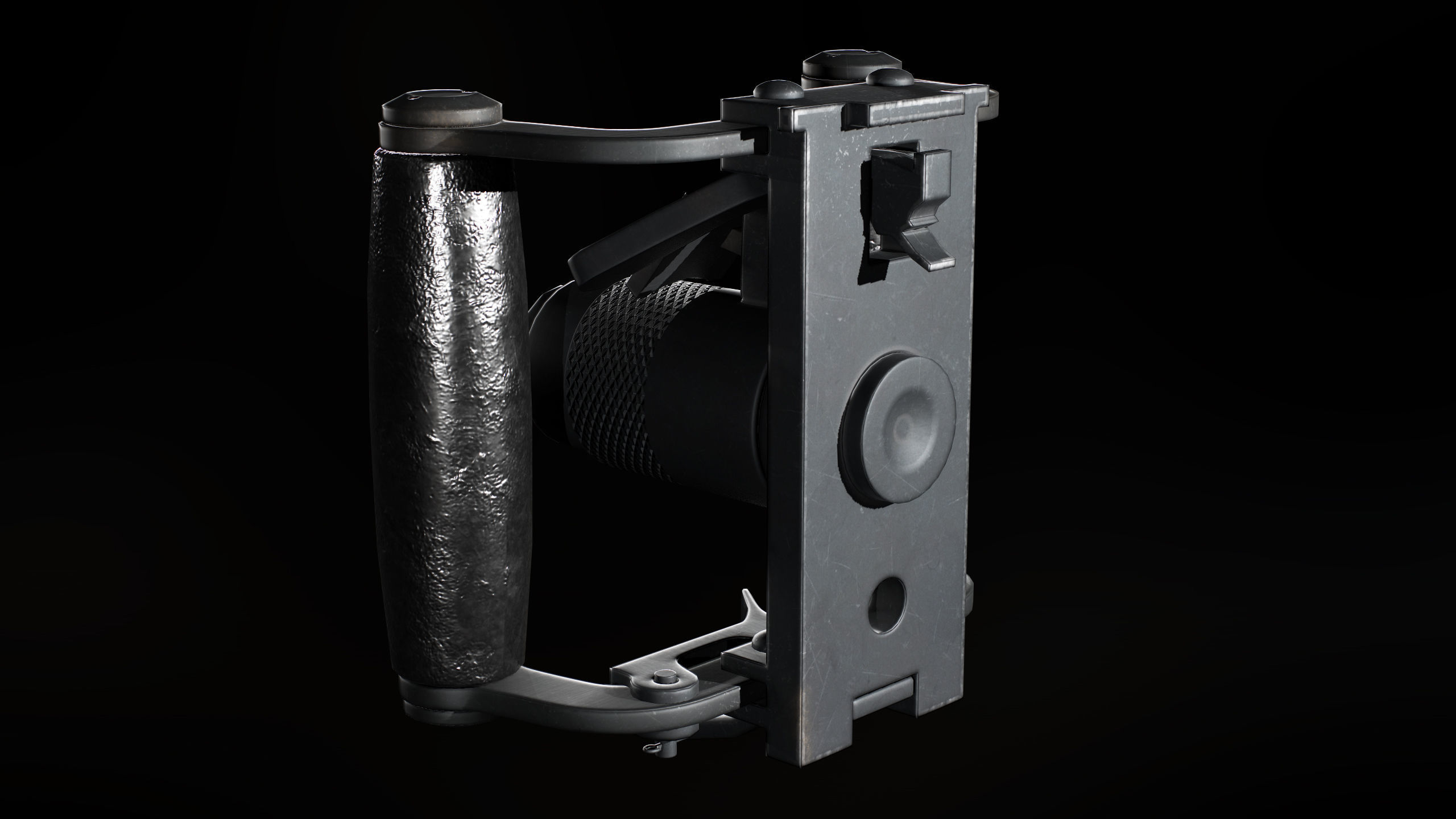 M2 Browning Heavy Machine Gun Low-poly 3D model_31