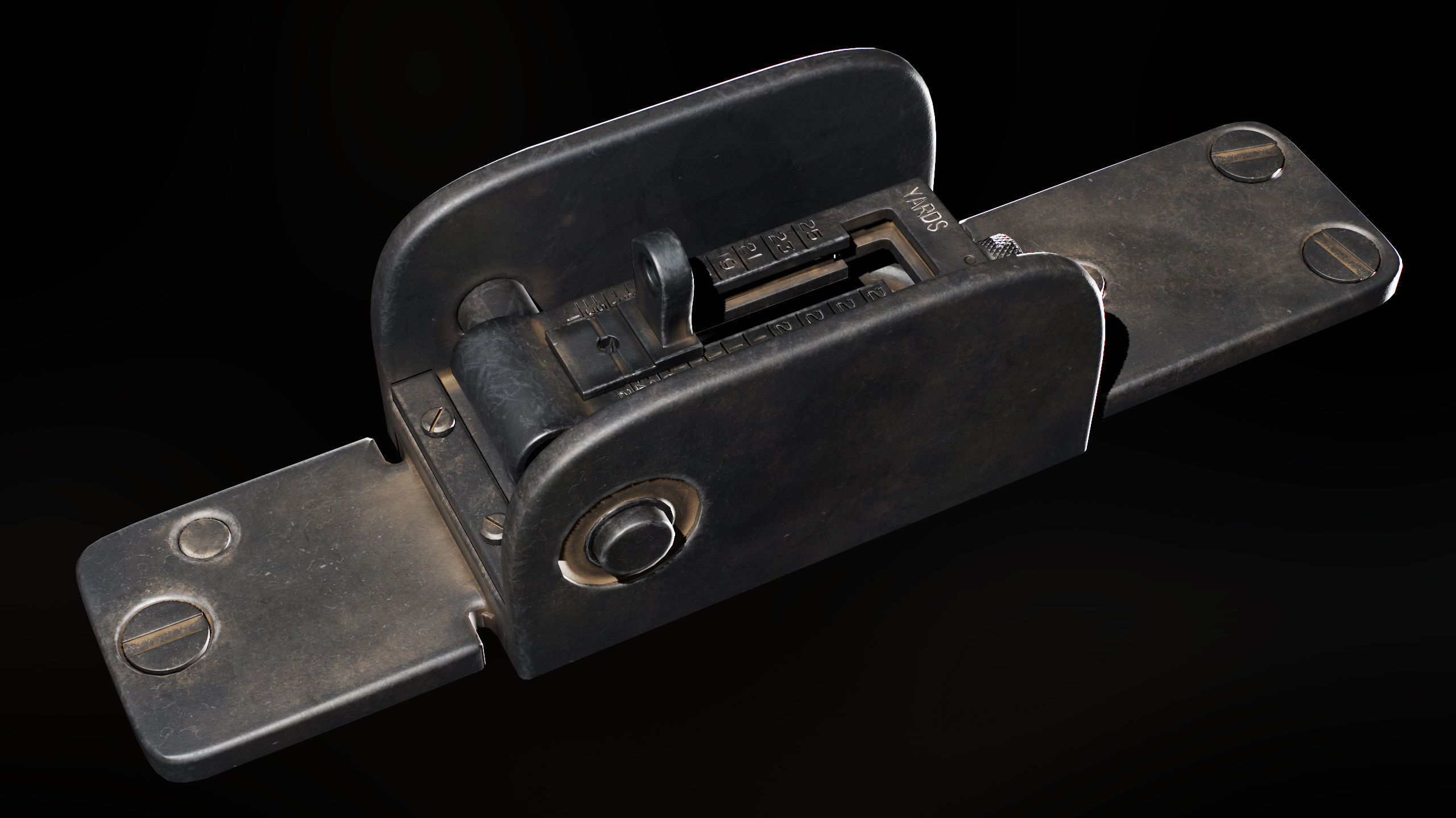 M2 Browning Heavy Machine Gun Low-poly 3D model_17