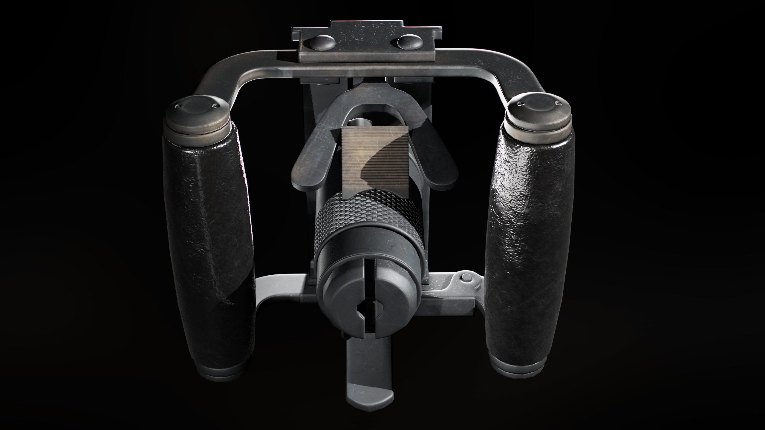 M2 Browning Heavy Machine Gun Low-poly 3D model_29