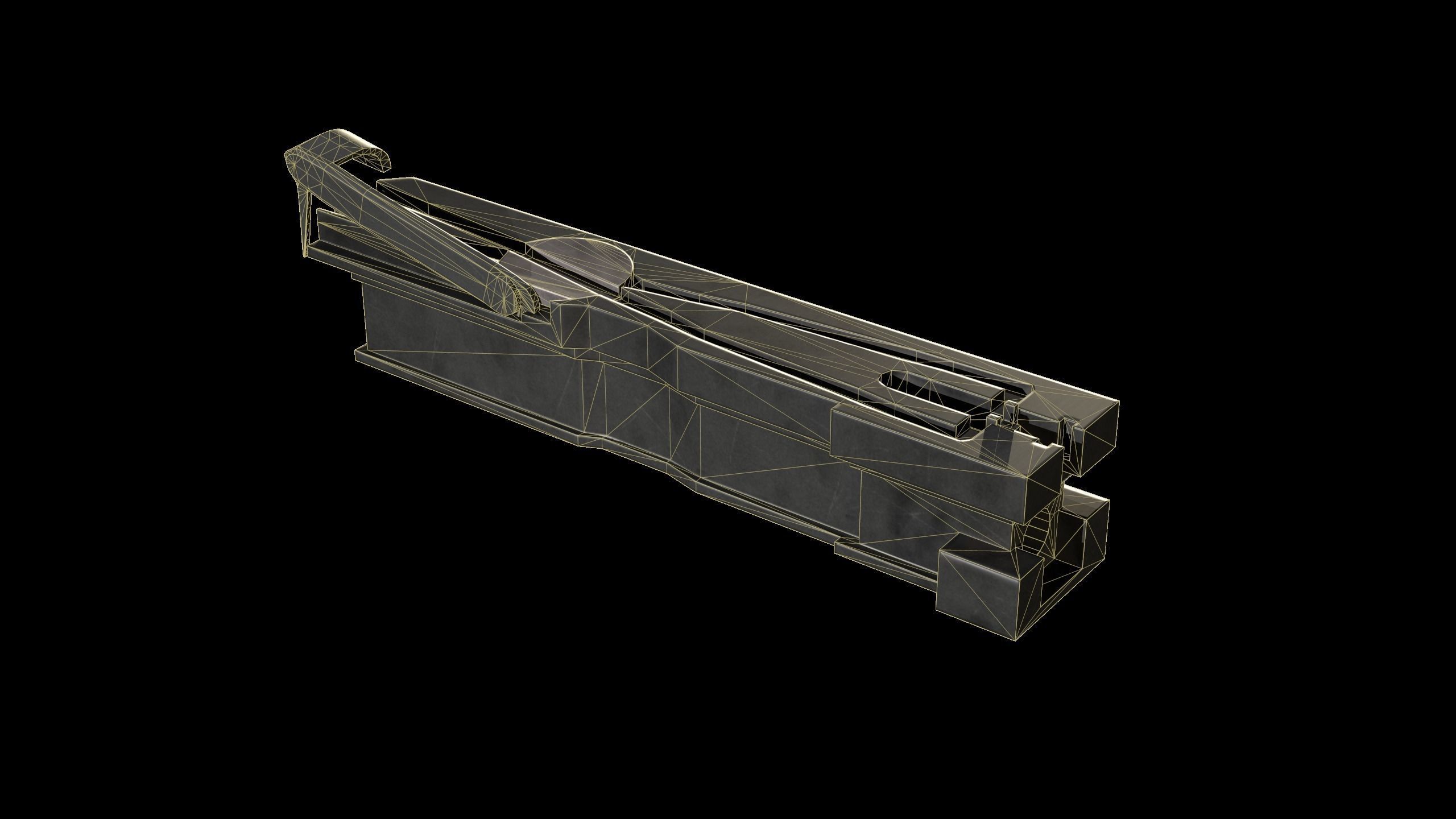 M2 Browning Heavy Machine Gun Low-poly 3D model_13