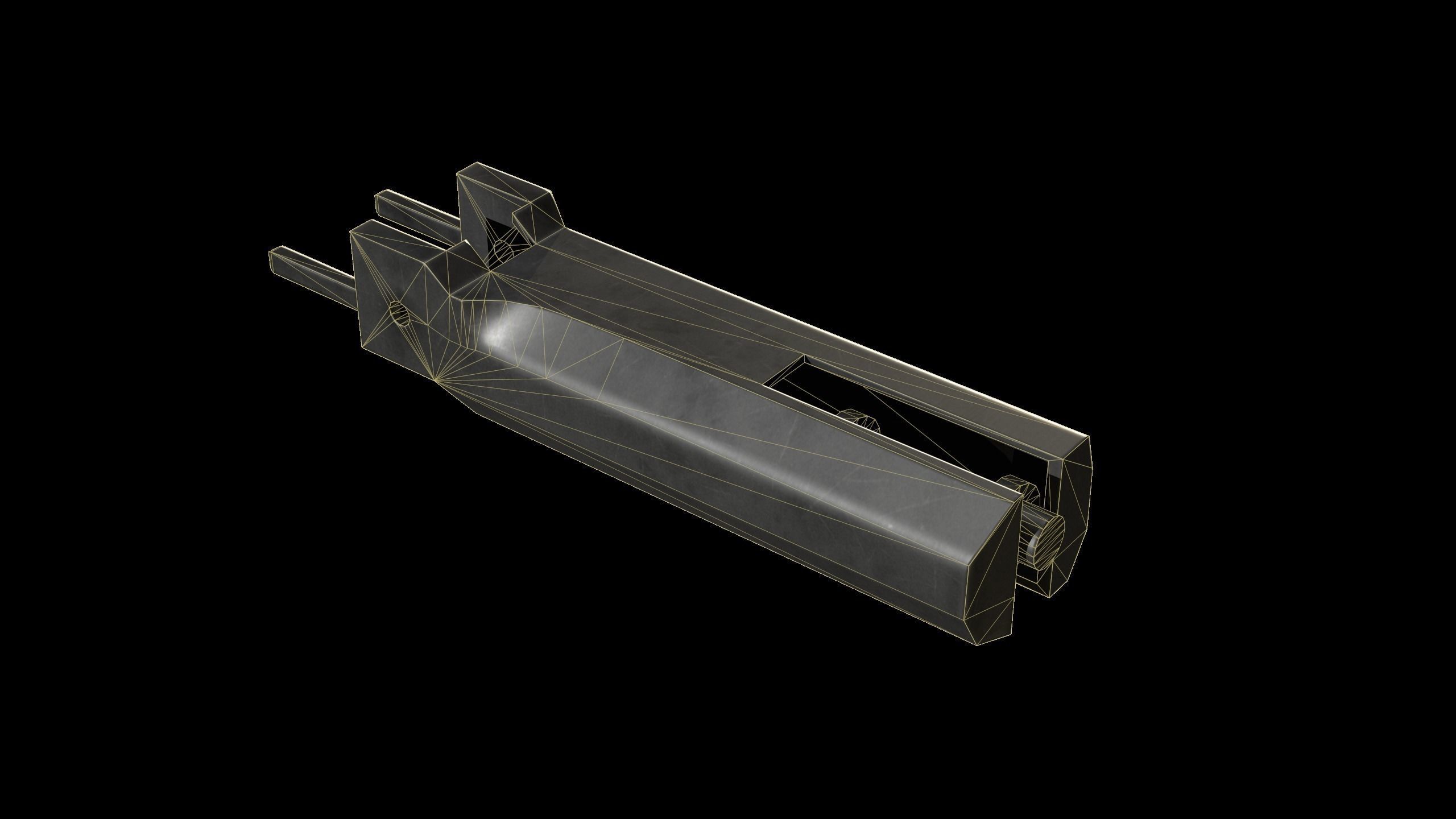 M2 Browning Heavy Machine Gun Low-poly 3D model_36