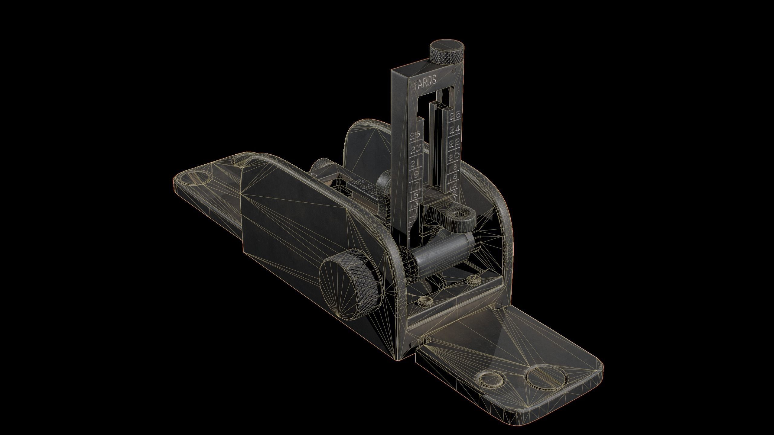 M2 Browning Heavy Machine Gun Low-poly 3D model_20