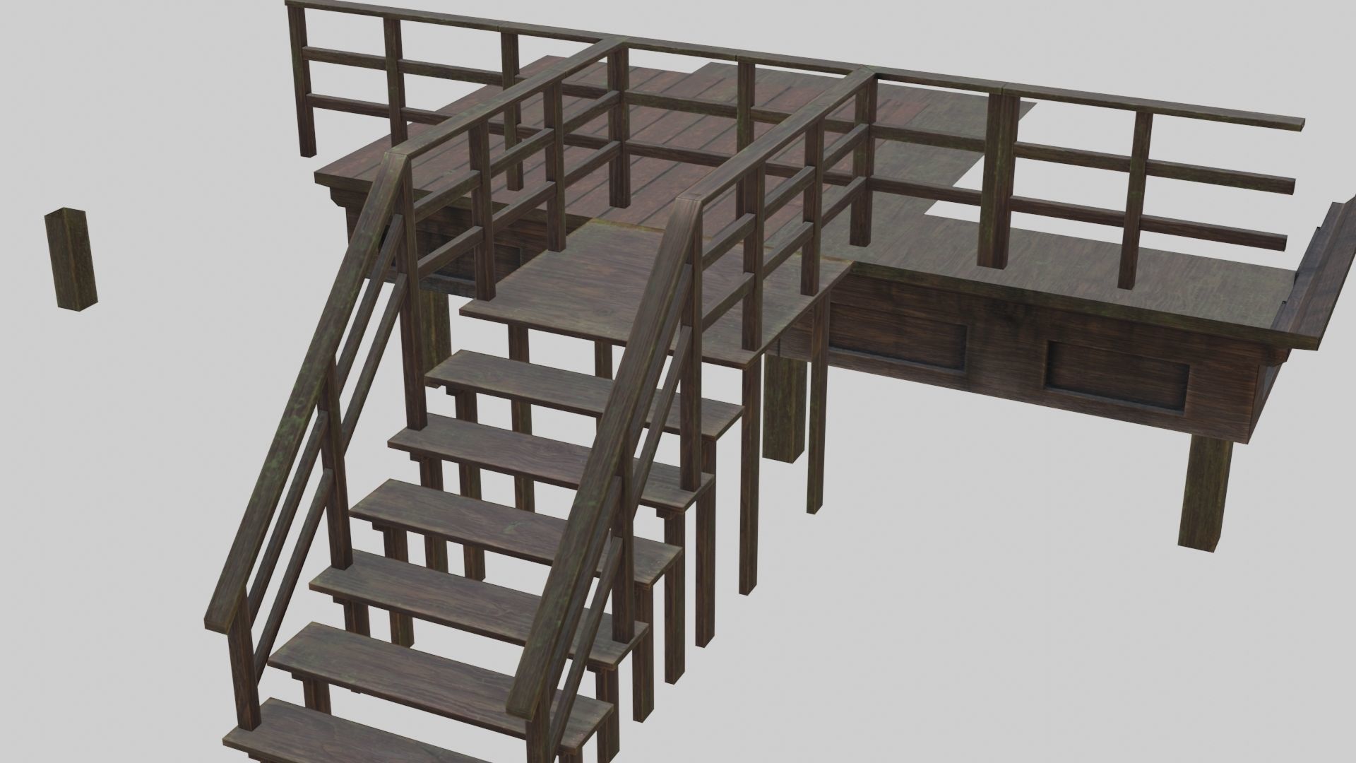 Low Poly Japanese Shinto Temple Pack With PBR Materials Low-poly 3D model_90