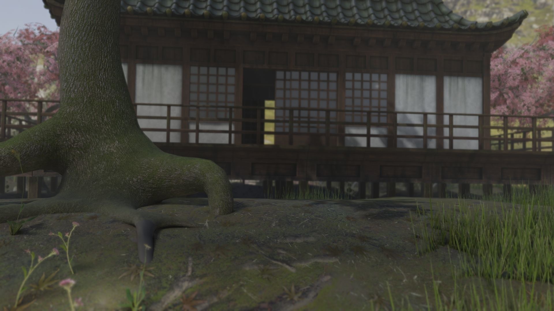 Low Poly Japanese Shinto Temple Pack With PBR Materials Low-poly 3D model_91