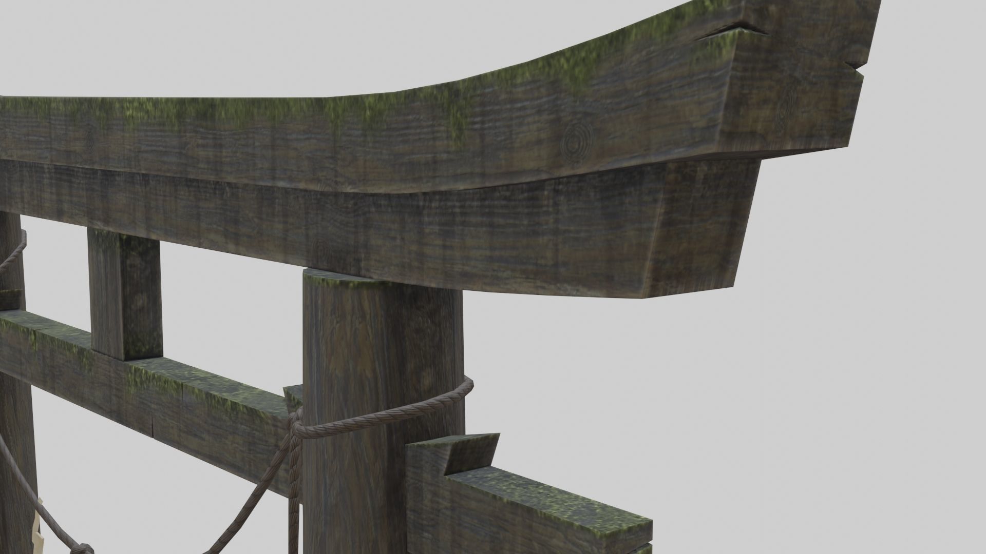 Low Poly Japanese Shinto Temple Pack With PBR Materials Low-poly 3D model_27