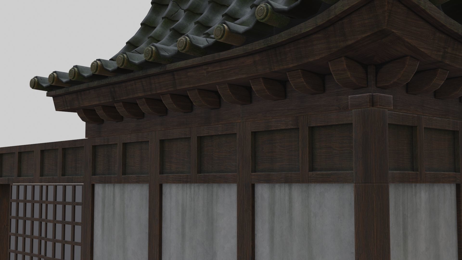 Low Poly Japanese Shinto Temple Pack With PBR Materials Low-poly 3D model_45