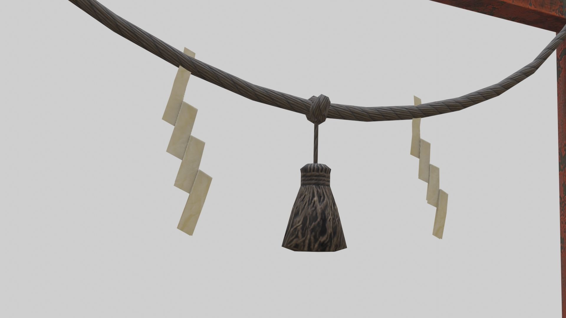 Low Poly Japanese Shinto Temple Pack With PBR Materials Low-poly 3D model_24