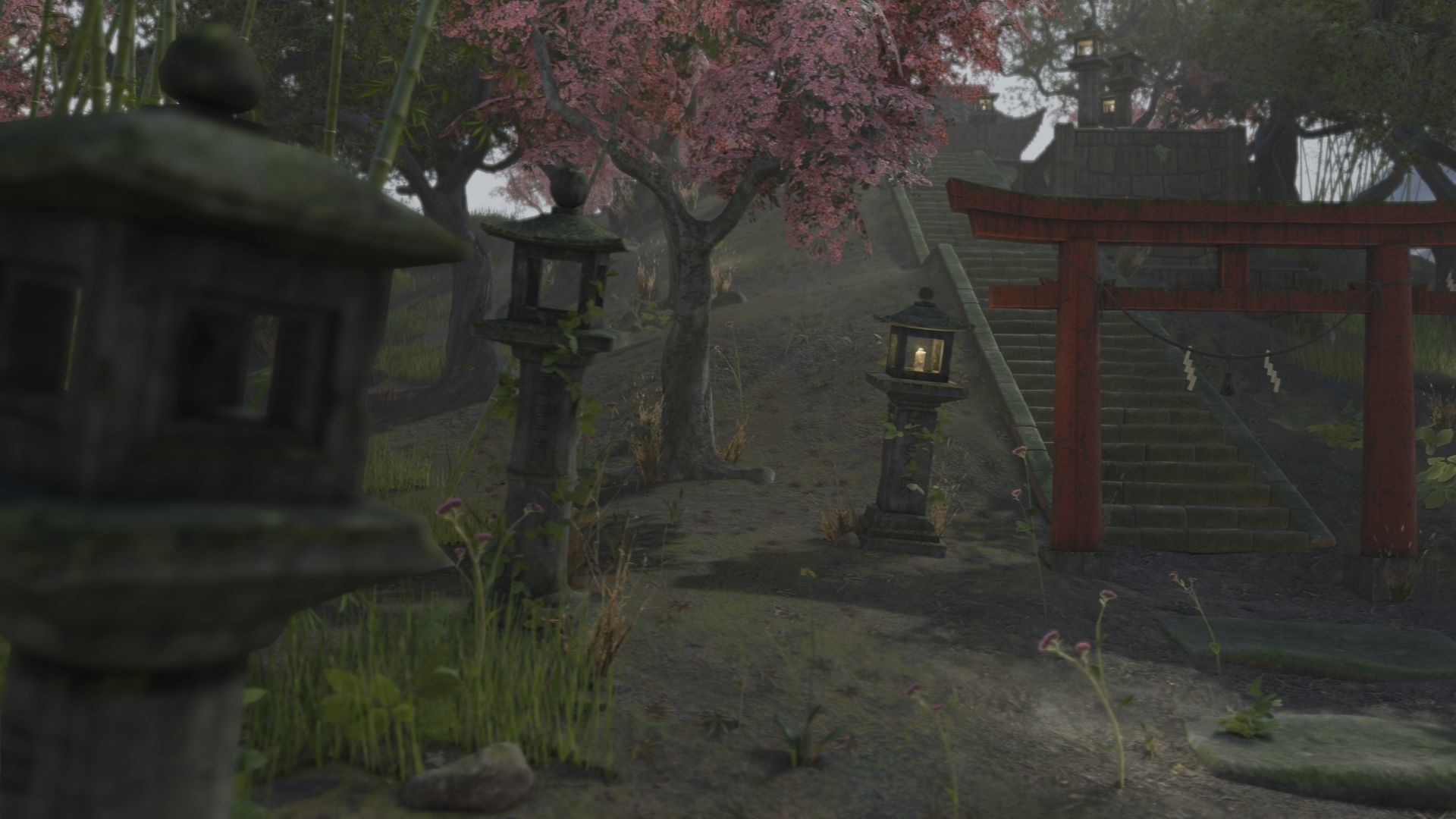 Low Poly Japanese Shinto Temple Pack With PBR Materials Low-poly 3D model_82