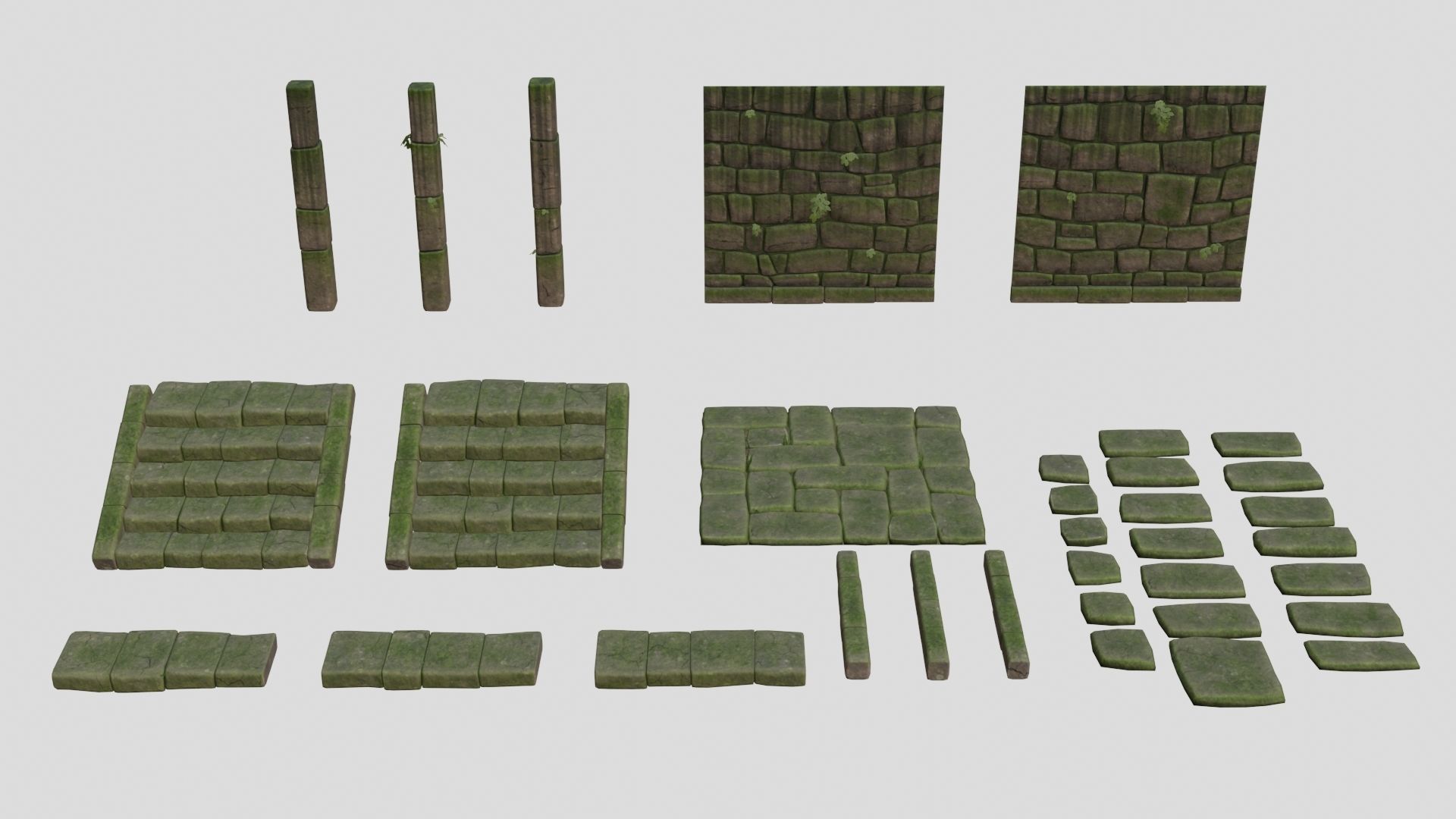 Low Poly Japanese Shinto Temple Pack With PBR Materials Low-poly 3D model_29