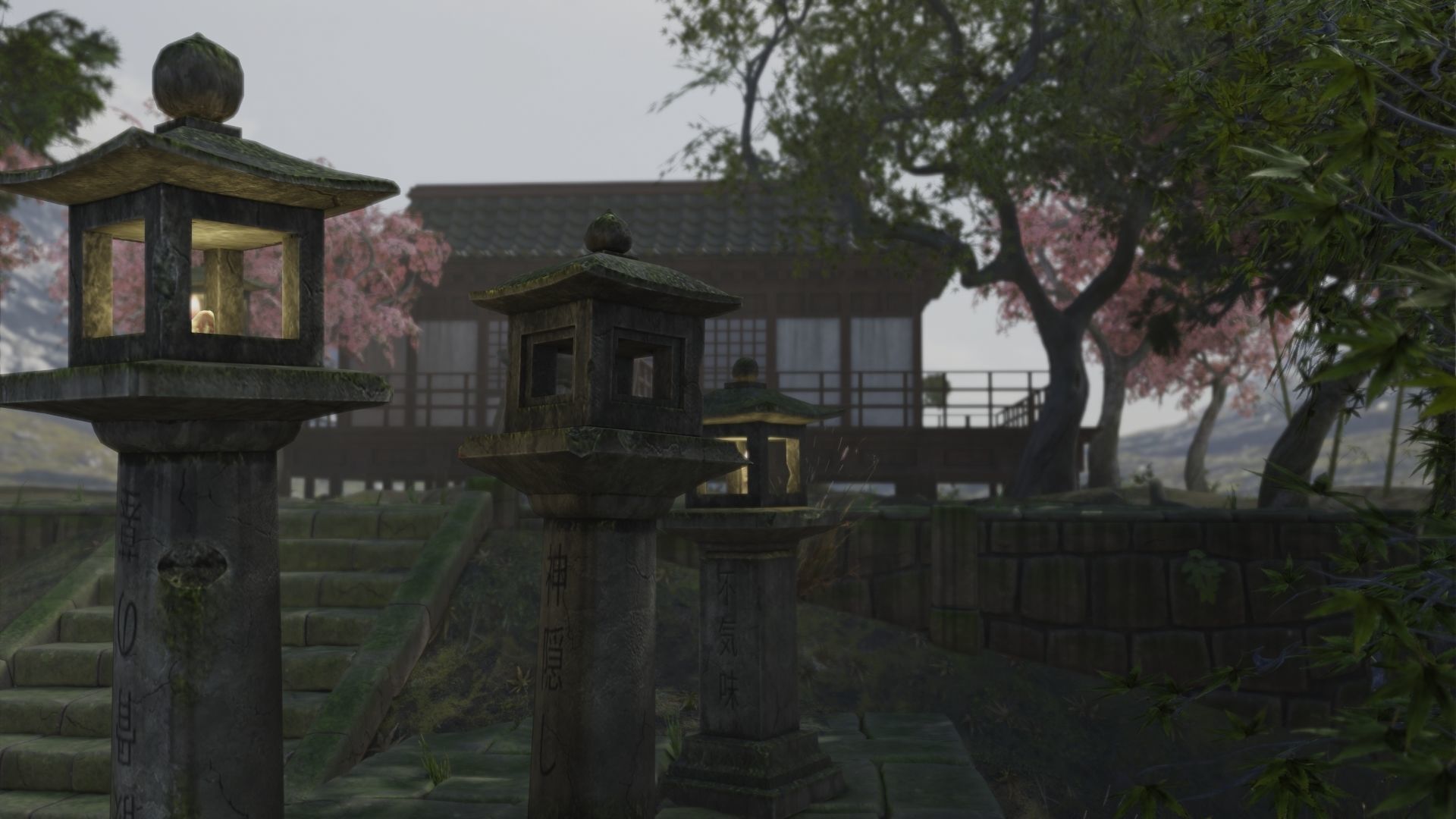Low Poly Japanese Shinto Temple Pack With PBR Materials Low-poly 3D model_85
