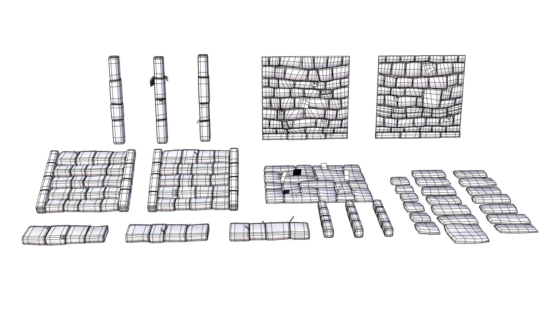 Low Poly Japanese Shinto Temple Pack With PBR Materials Low-poly 3D model_92