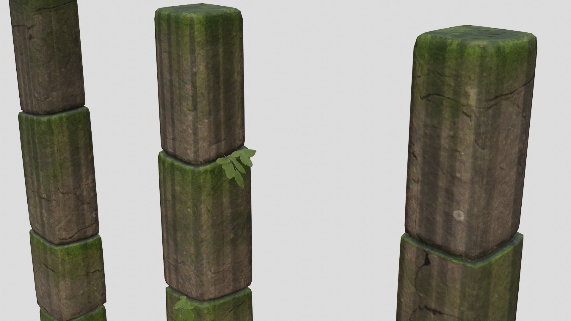 Low Poly Japanese Shinto Temple Pack With PBR Materials Low-poly 3D model_30