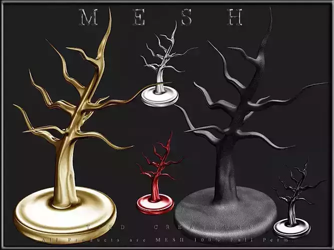 TREE Table Display Low-poly 3D model