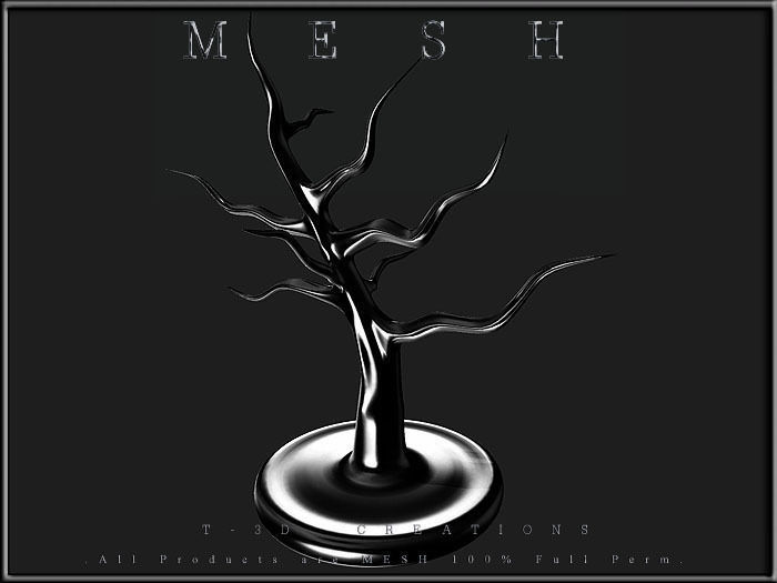 TREE Table Display Low-poly 3D model_4