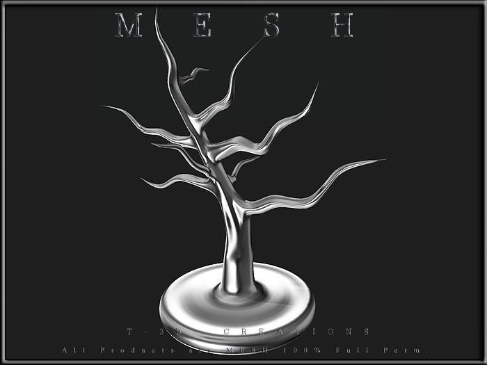 TREE Table Display Low-poly 3D model_2