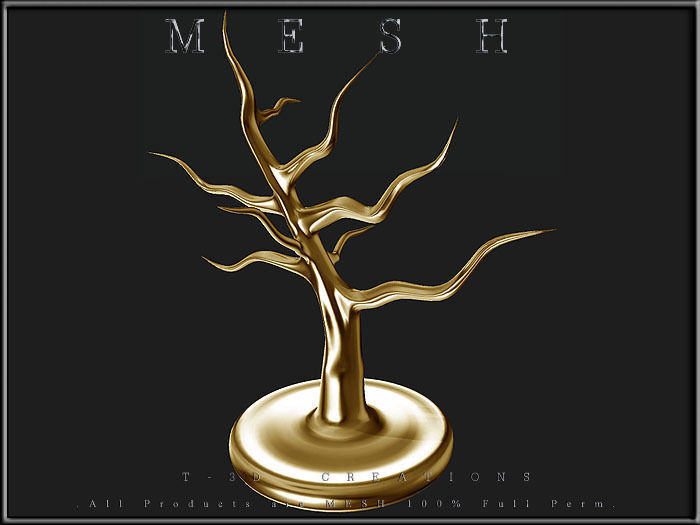 TREE Table Display Low-poly 3D model_1