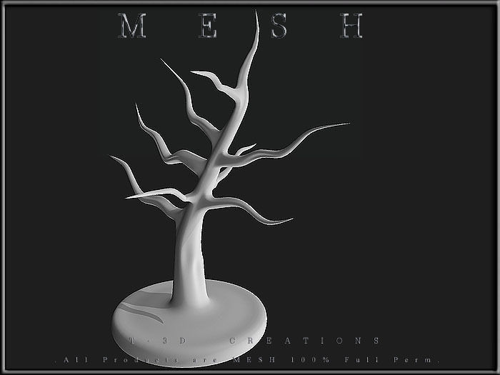 TREE Table Display Low-poly 3D model_7