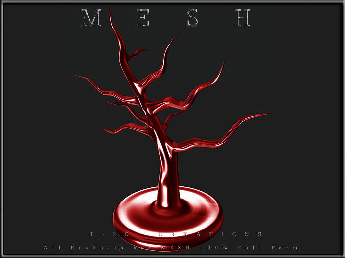 TREE Table Display Low-poly 3D model_3