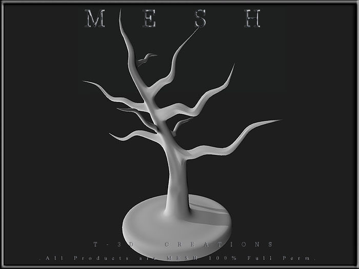 TREE Table Display Low-poly 3D model_8