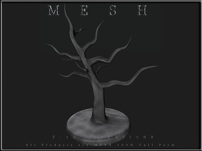 TREE Table Display Low-poly 3D model_5