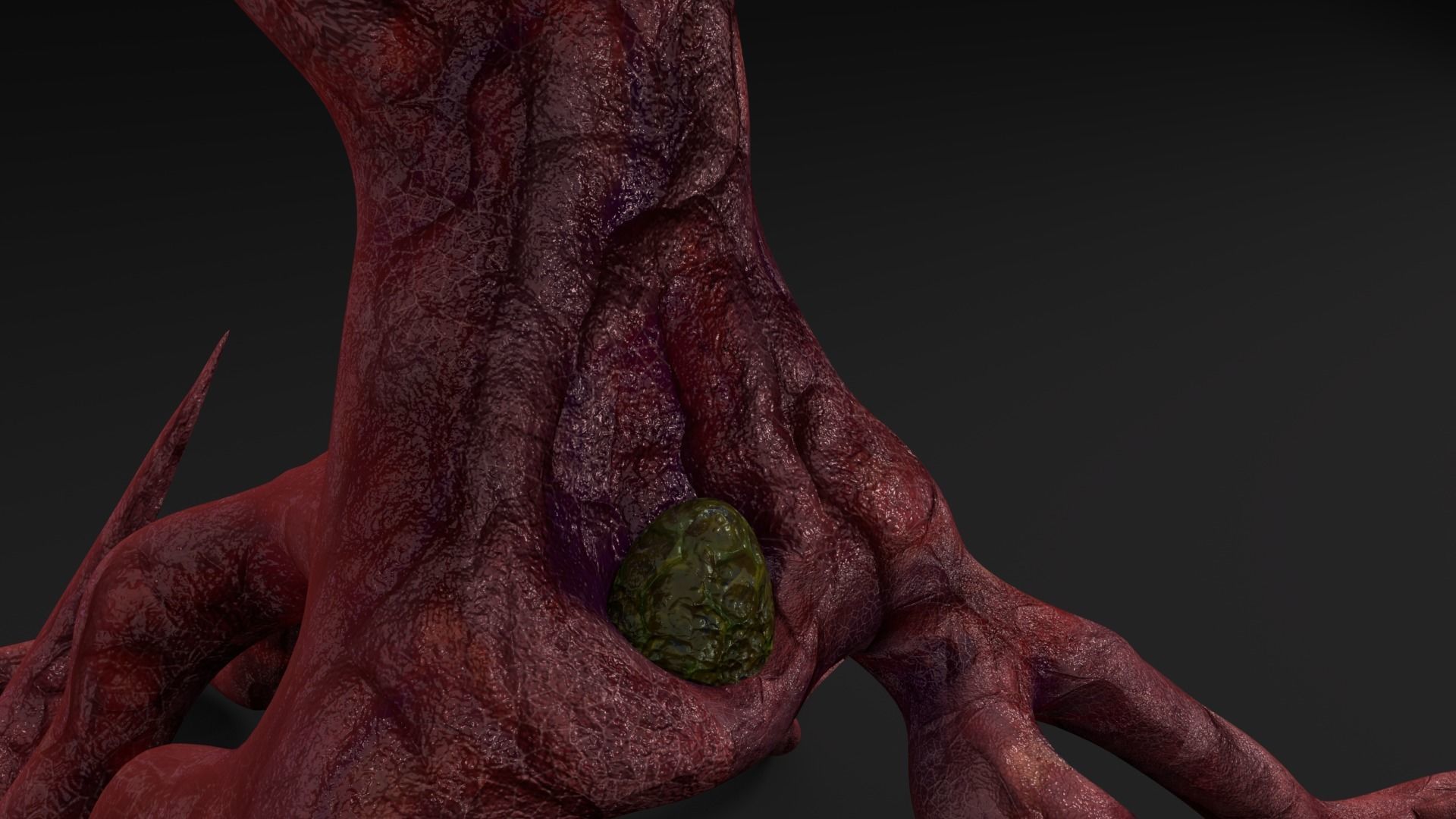 Tentacle Tree Pack Low-poly 3D model_1