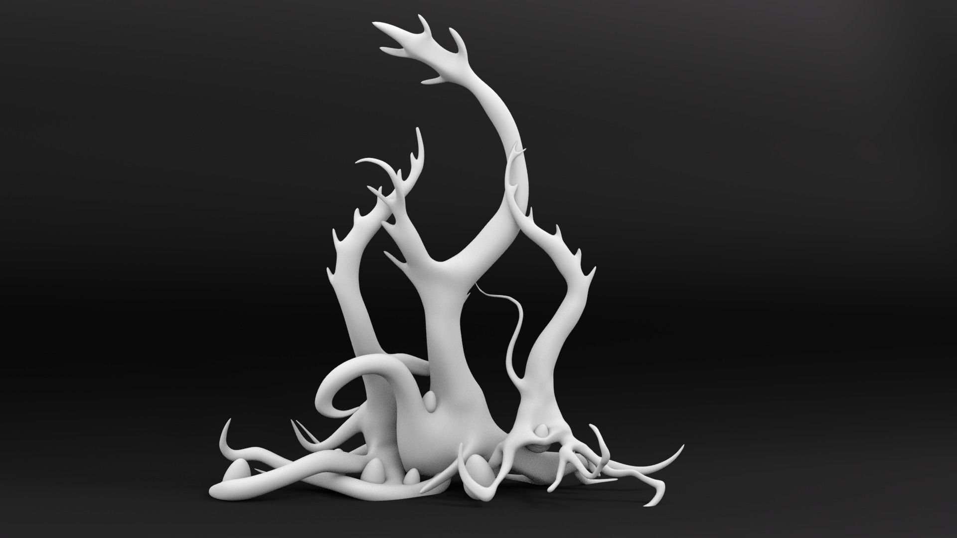Tentacle Tree Pack Low-poly 3D model_2