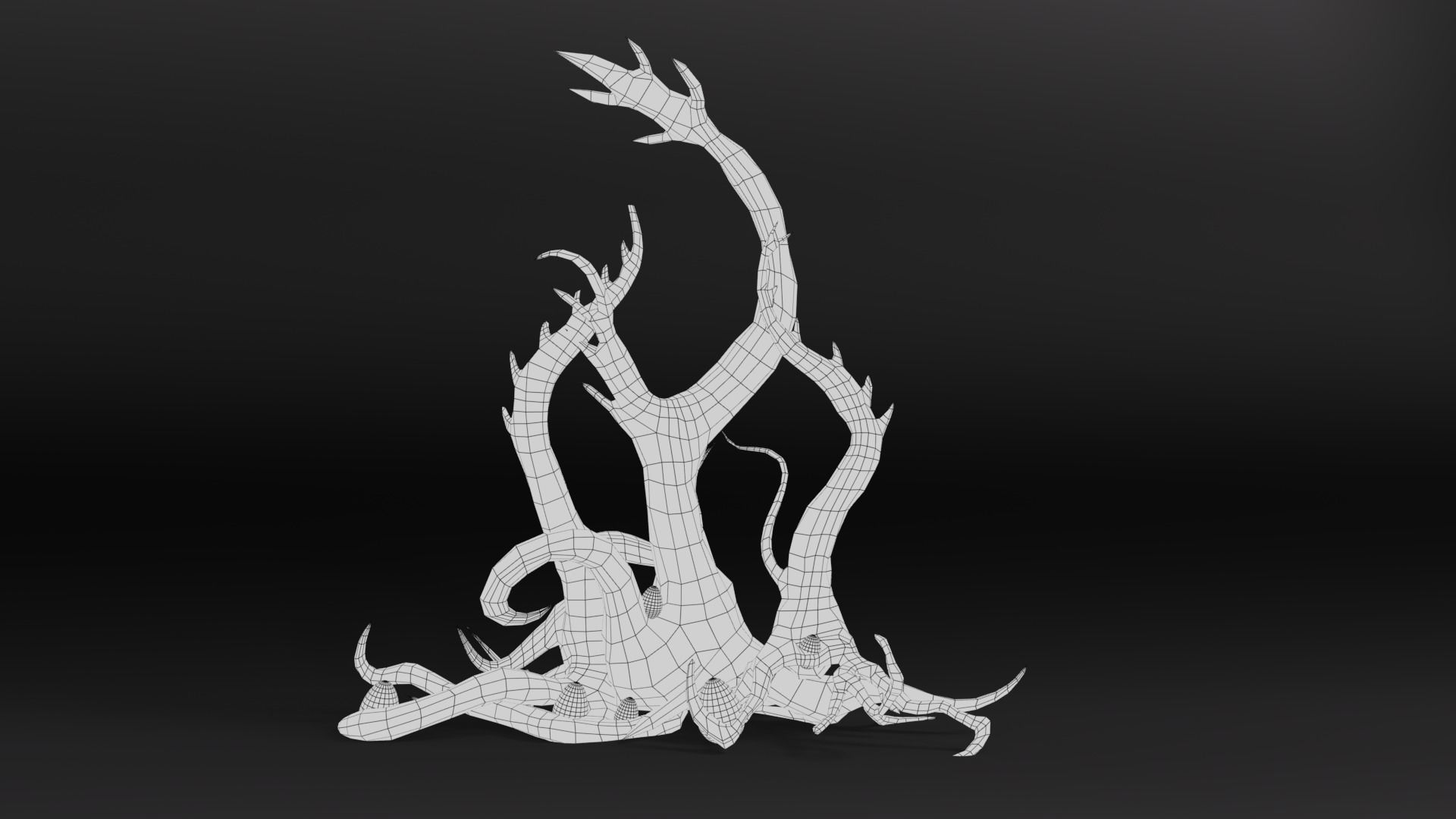 Tentacle Tree Pack Low-poly 3D model_3