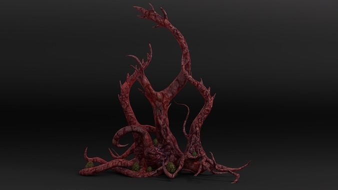 Tentacle Tree Pack Low-poly 3D model