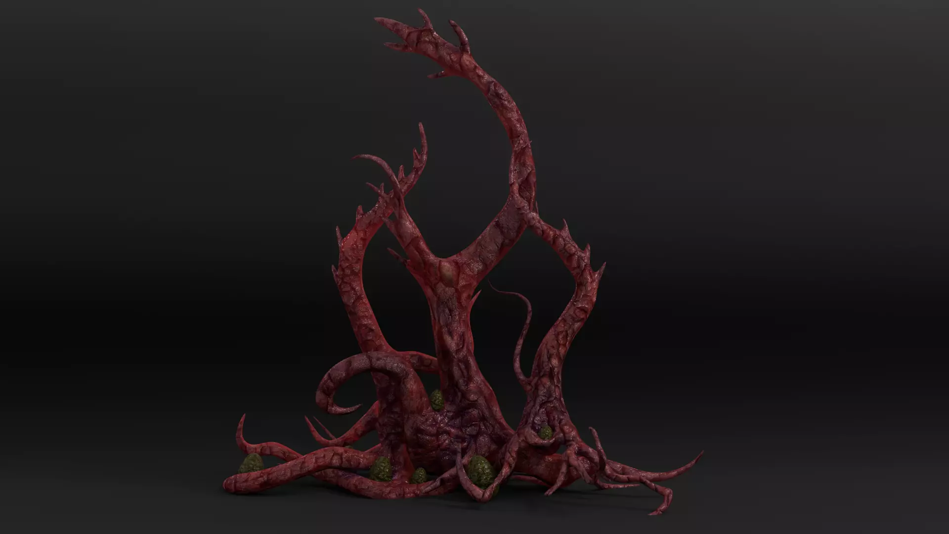 Tentacle Tree Pack Low-poly 3D model_0