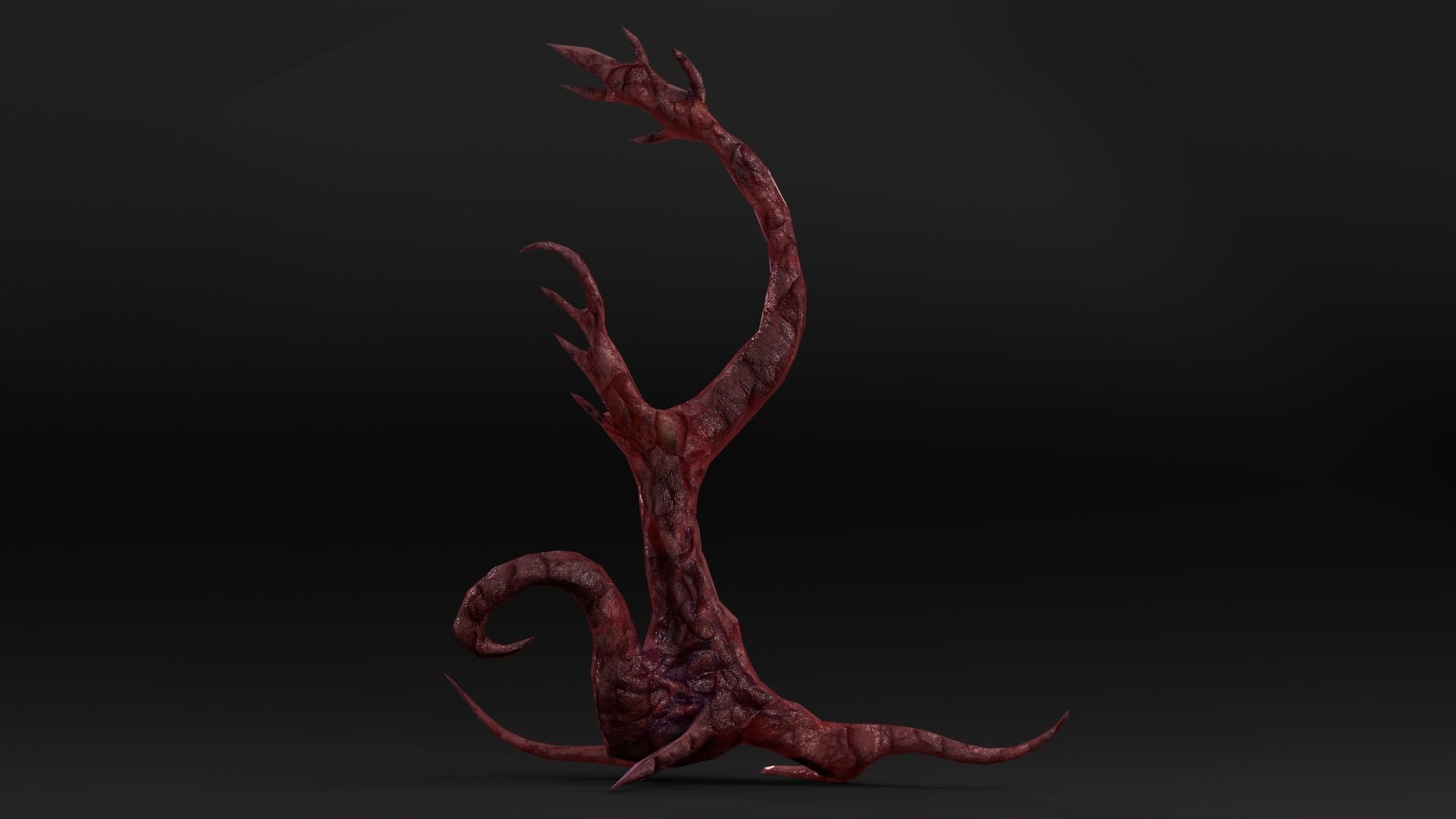 Tentacle Tree Pack Low-poly 3D model_6
