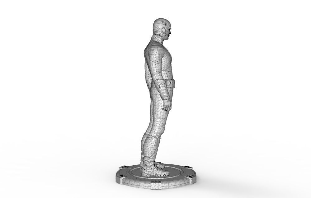 Captain America Stand pose 3D print model_41