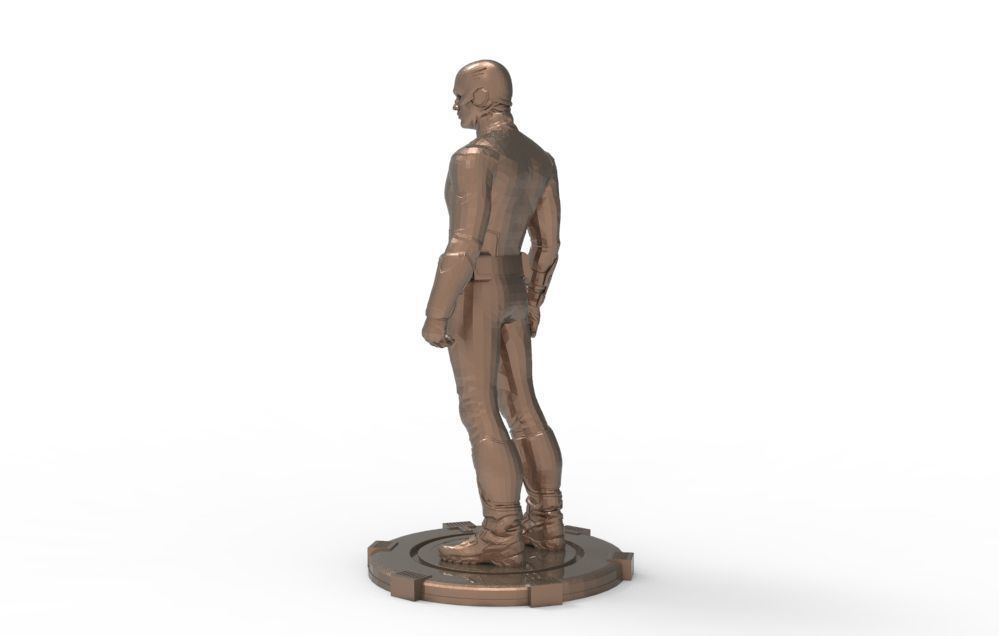 Captain America Stand pose 3D print model_15