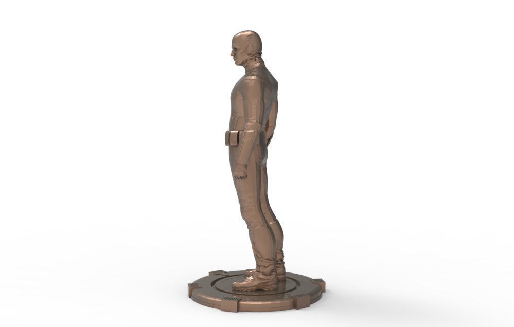 Captain America Stand pose 3D print model_14