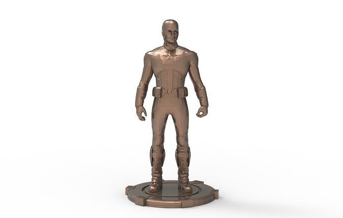 Captain America Stand pose 3D print model