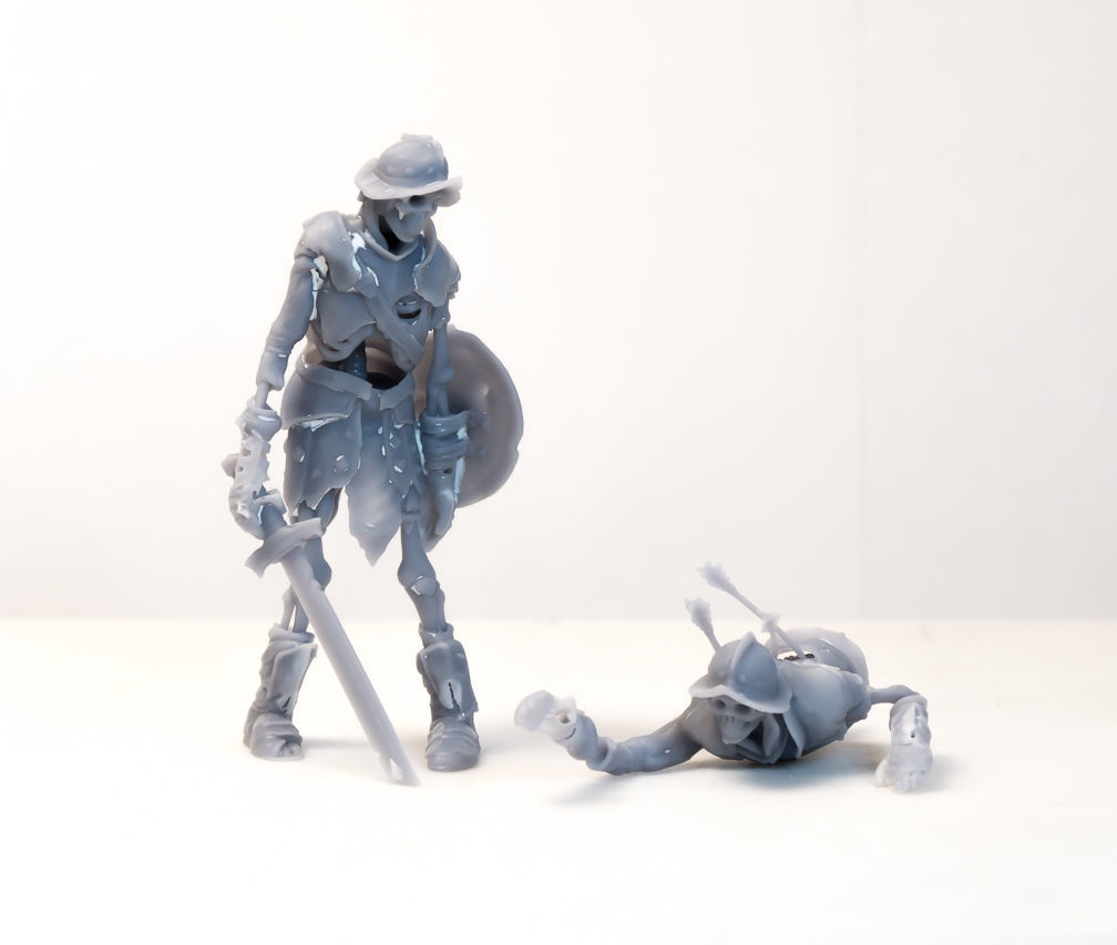 Skeleton Knight - DnD Monster - 2 Poses 3D print model_1