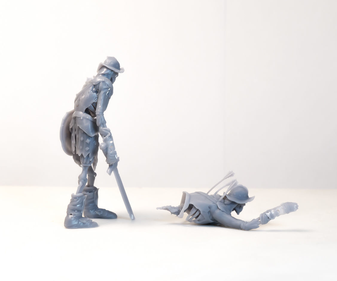 Skeleton Knight - DnD Monster - 2 Poses 3D print model_4