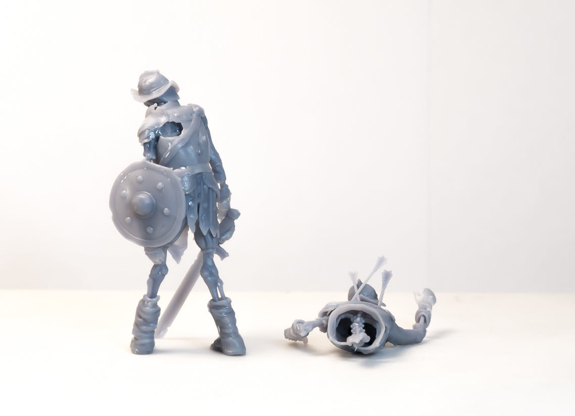Skeleton Knight - DnD Monster - 2 Poses 3D print model_3