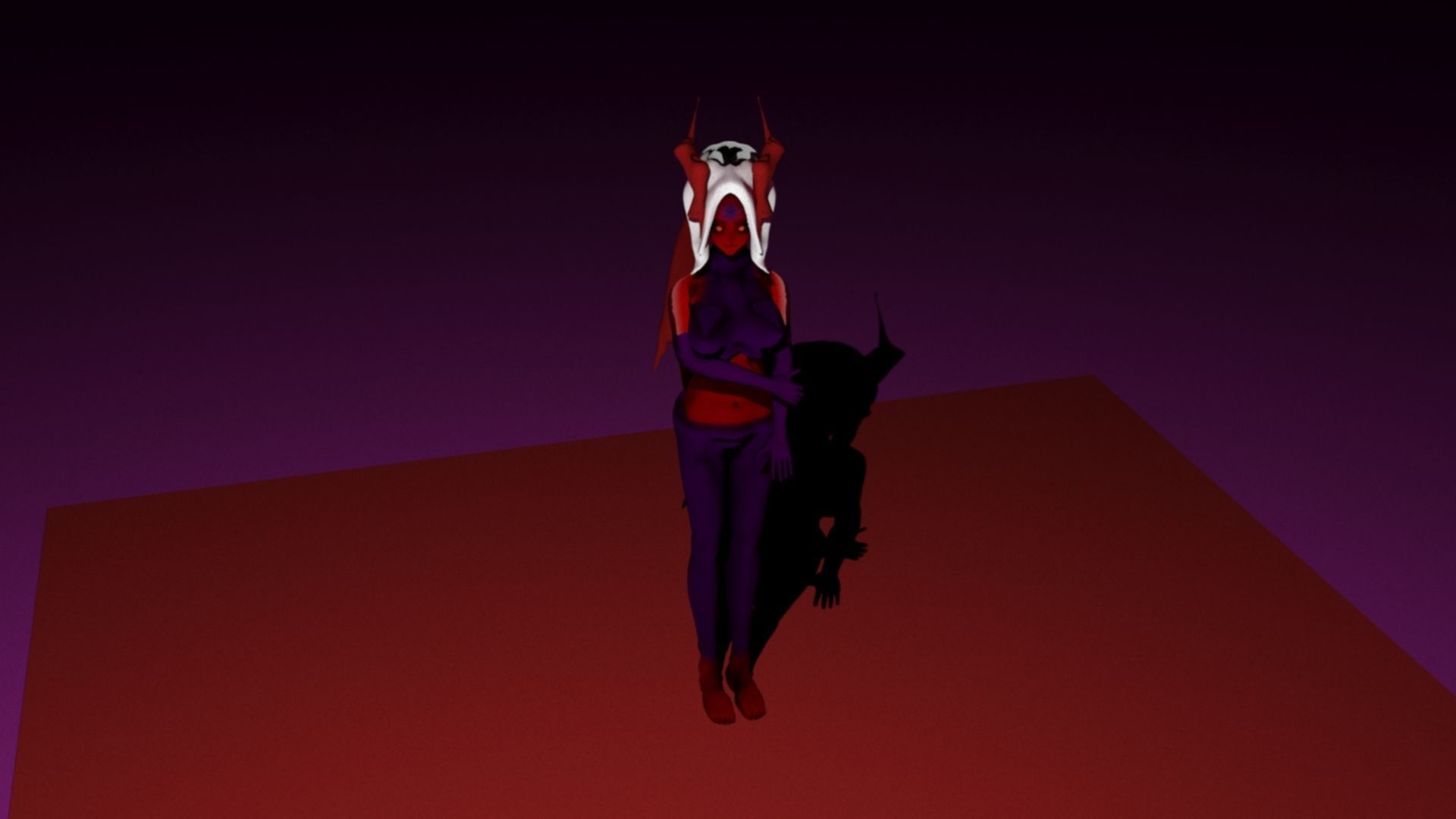 Demon Female 3D model_2