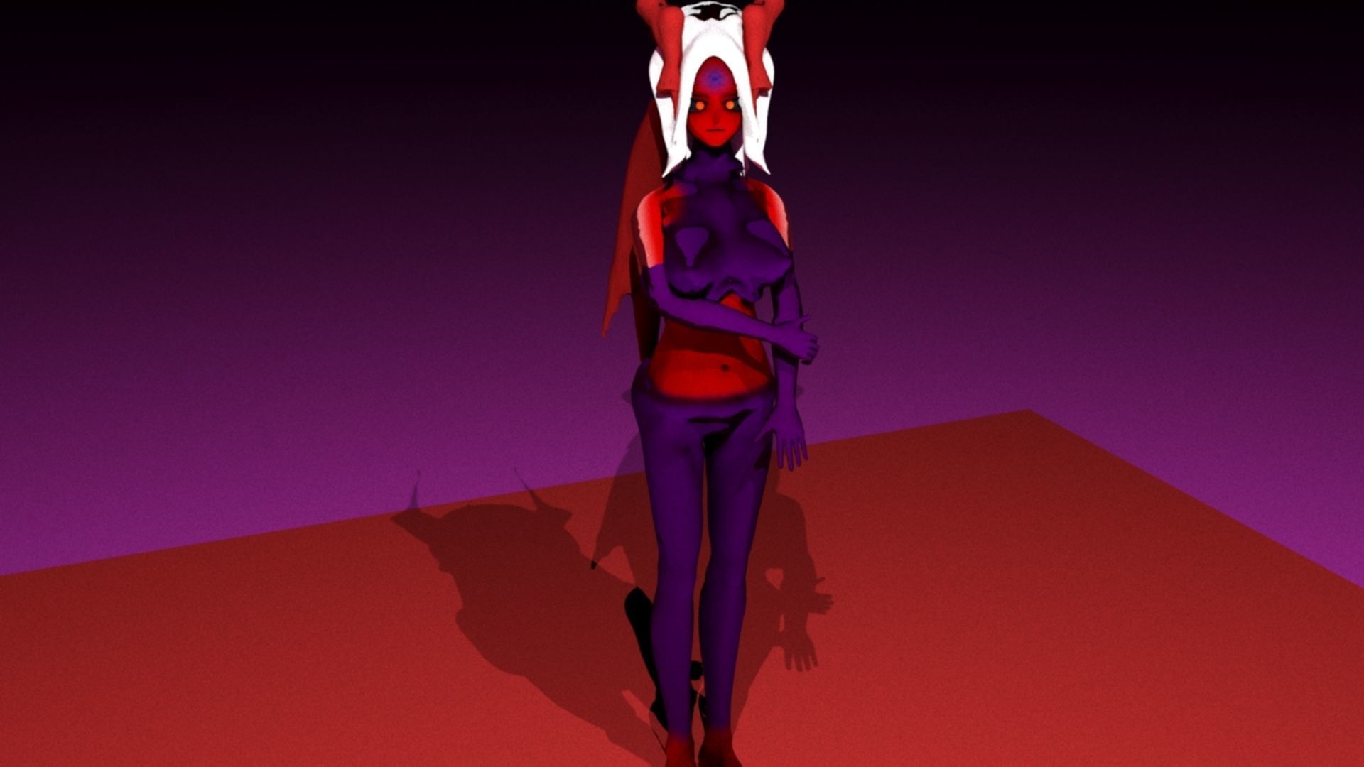 Demon Female 3D model_4