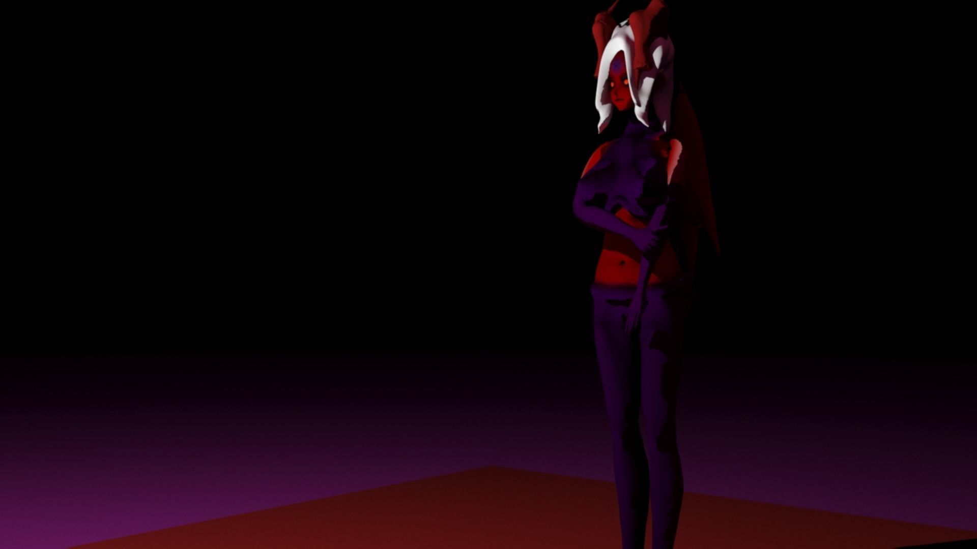 Demon Female 3D model_1