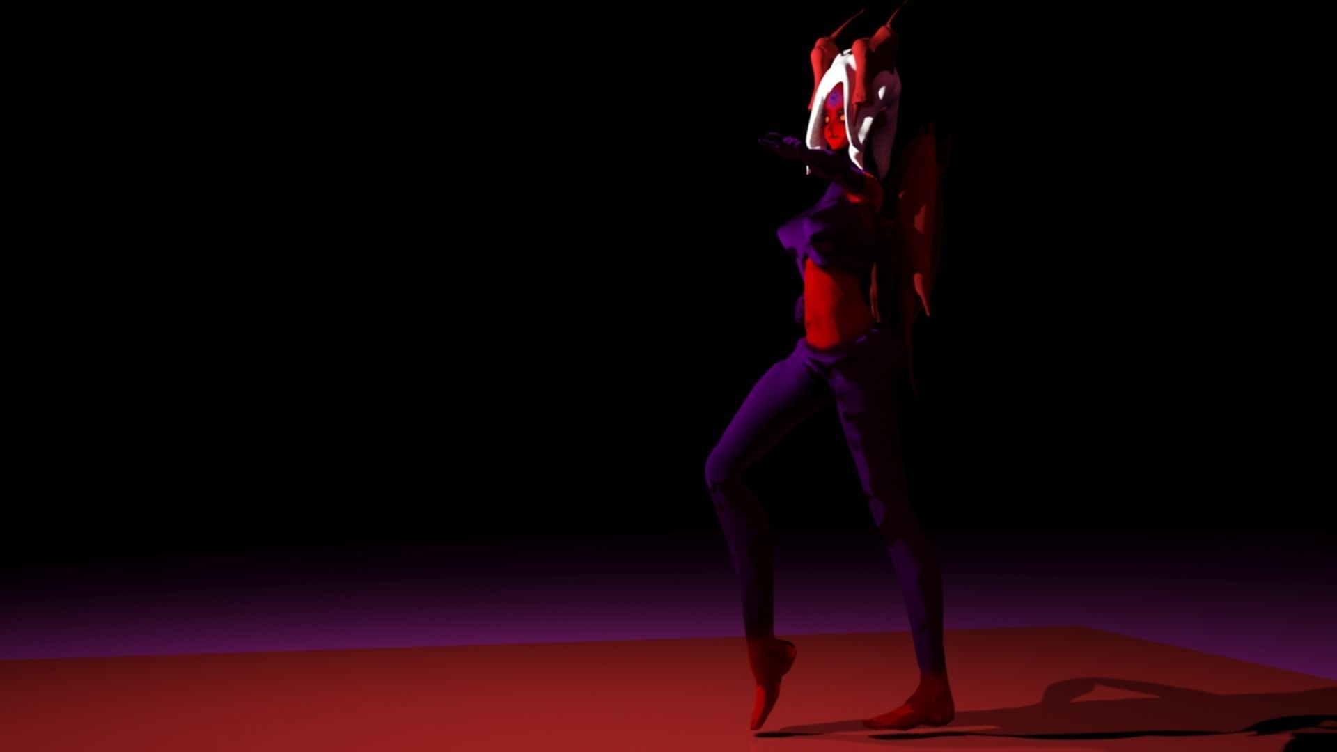 Demon Female 3D model_8