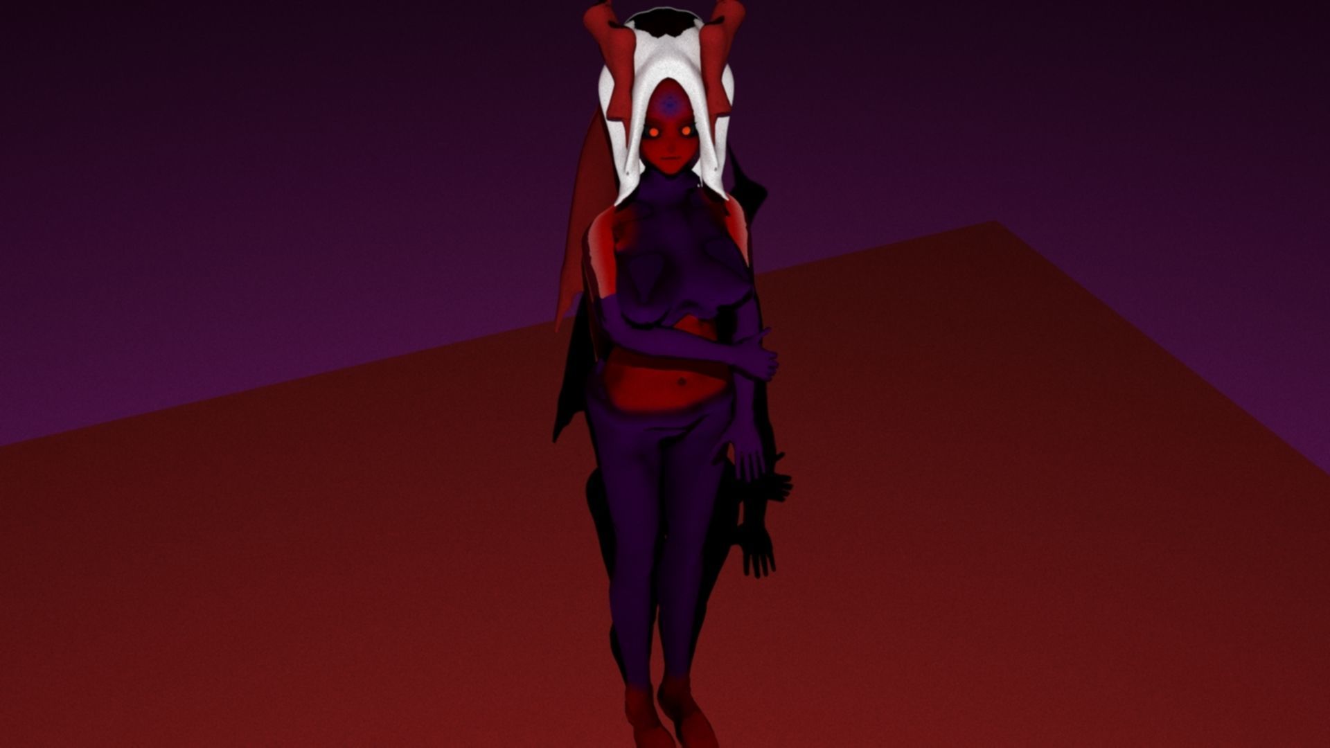 Demon Female 3D model_3