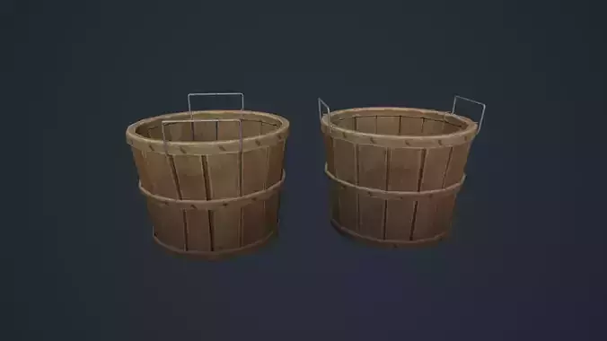 Bushel Basket - Wooden Basket - Fruit Basket