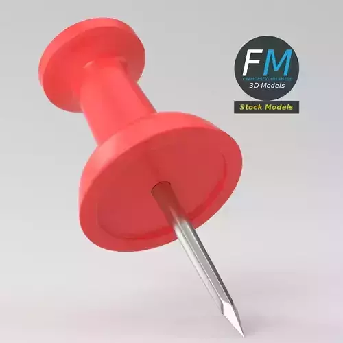 Push pin 3D model