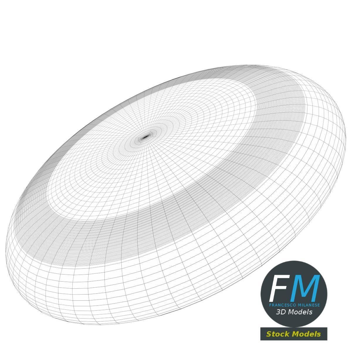 Flying disc 3D model_7