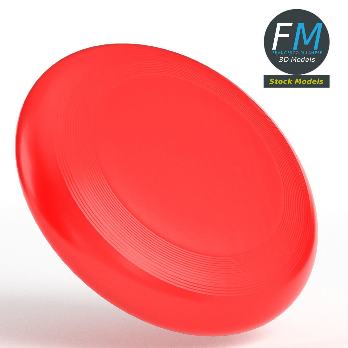 Flying disc 3D model_4