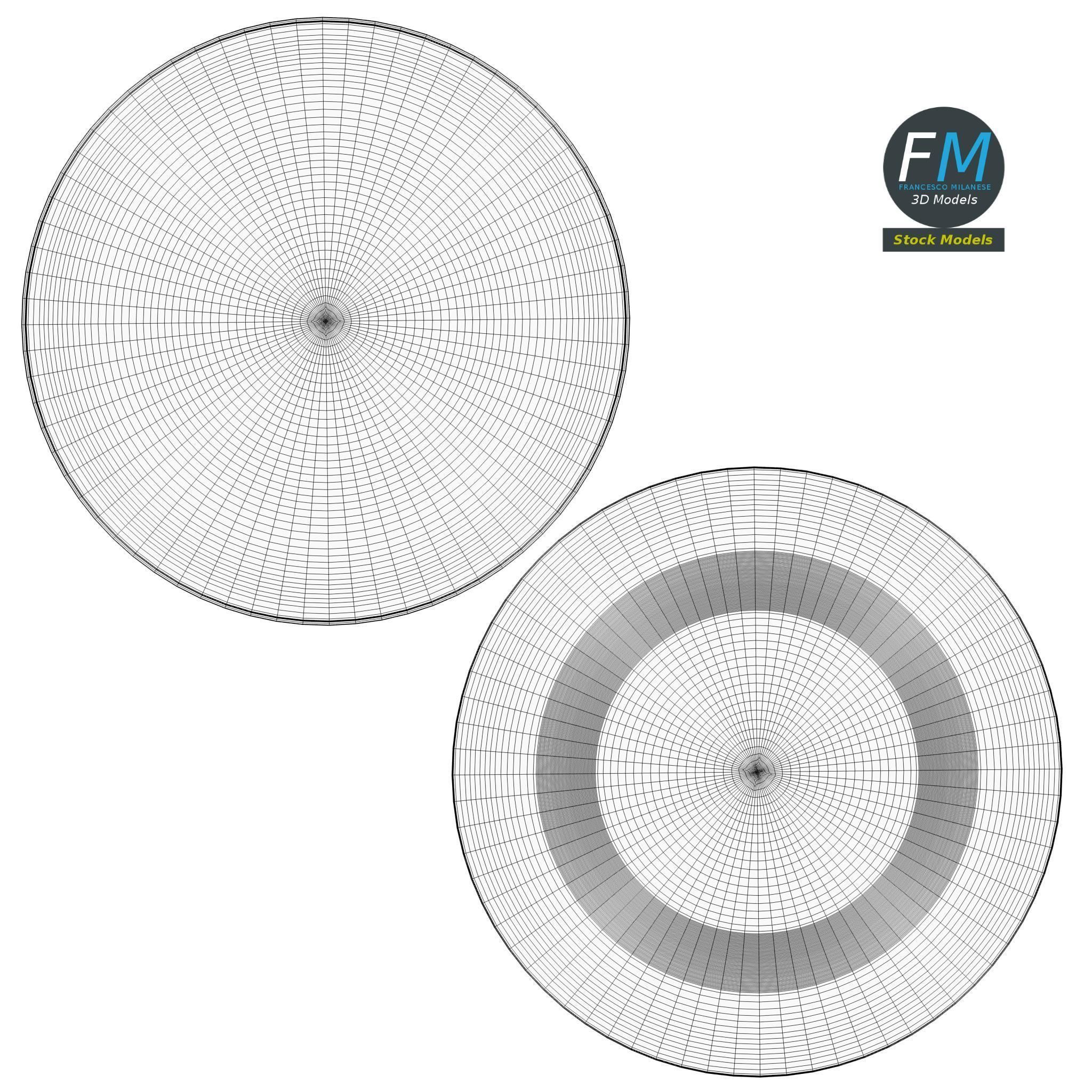 Flying disc 3D model_11