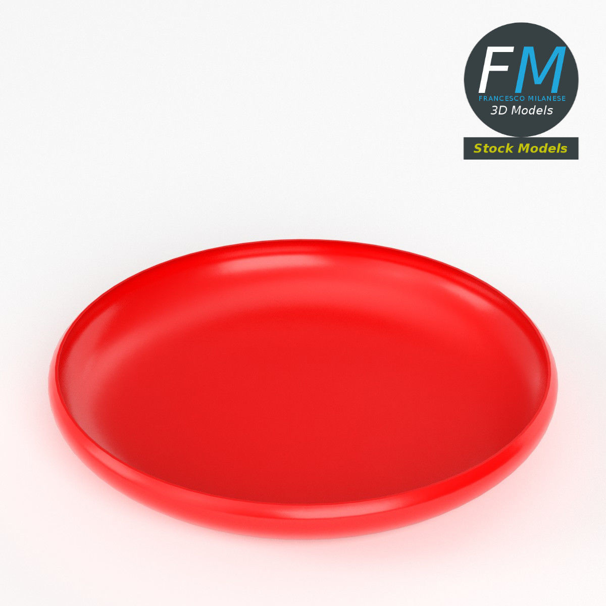 Flying disc 3D model_2
