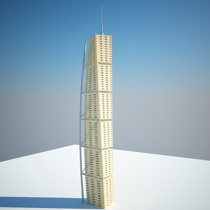 Low Poly Building 3D model_8