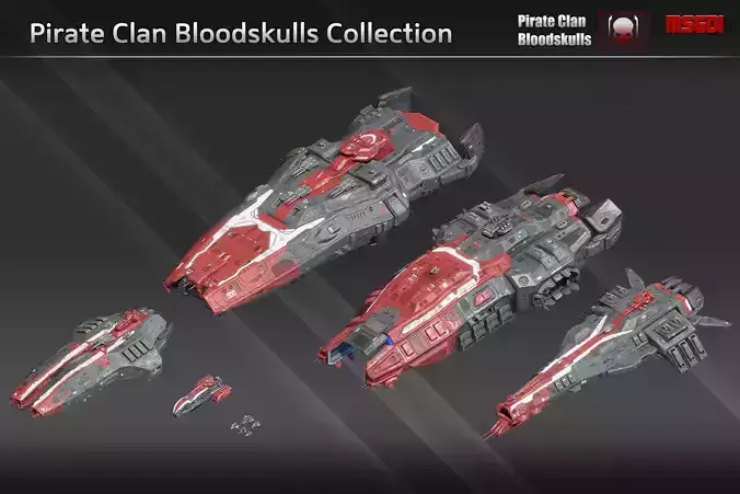 Pirate Clan Bloodskulls Spaceship Collection 